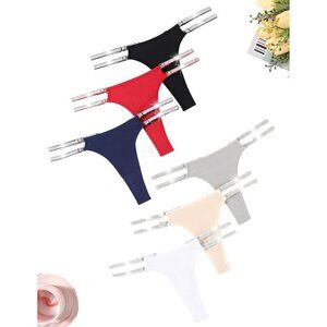 Women's Multi Color Sexy Brazilian Tanga Panties Low Waist Nylon Thong Underwear